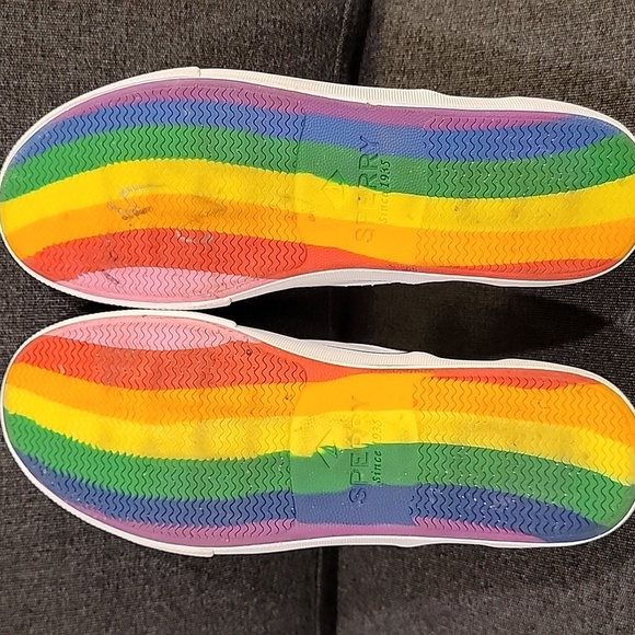 Sperry Men's Striper ll Slip On Pride Casual Boat Shoes Size 10 - Picture 4 of 8